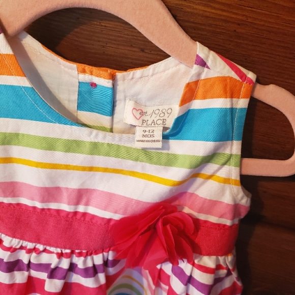 Children's Place Striped Dress. 9 to 12 months - Picture 3 of 3